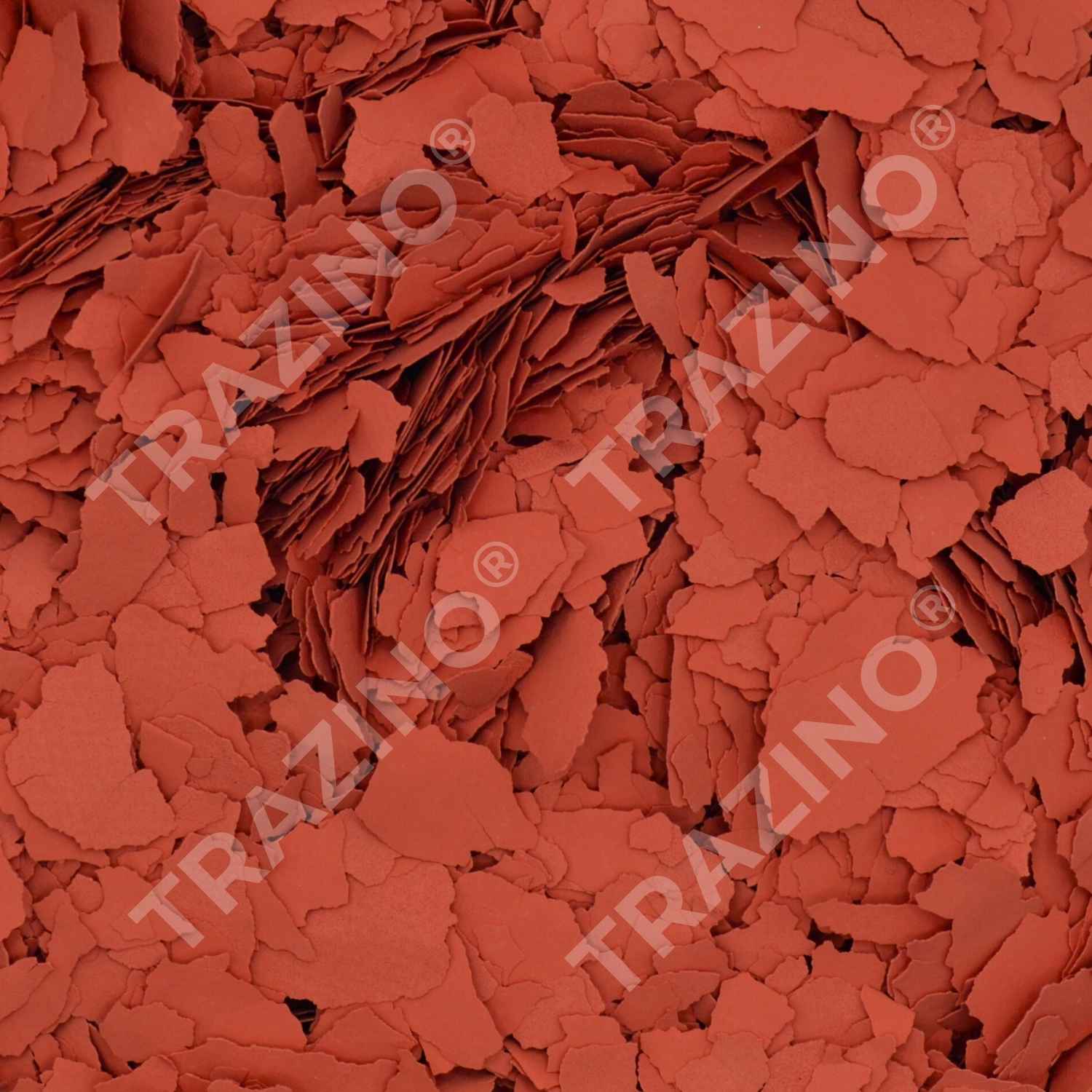 Trazino® Farbchips in Korallenrot zum Einstreuen für Beschichtungen Trazino® Farbchips in Korallenrot zum Einstreuen für Beschichtungen